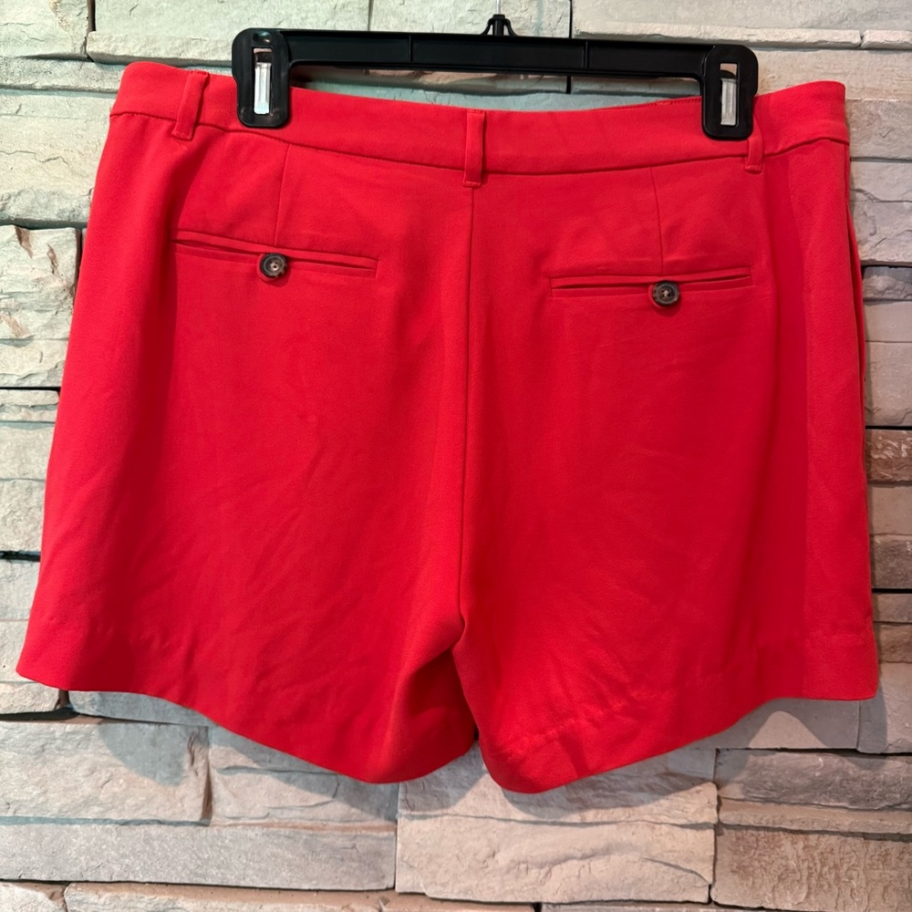 NWT Banana Republic Polyester Orange Shorts 2 Pockets Women’s Size 8 Inseam 5” - Picture 2 of 10